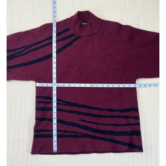 Alfani‎ Sweater Top Small Red Plum Kimono Sleeves - Picture 4 of 8